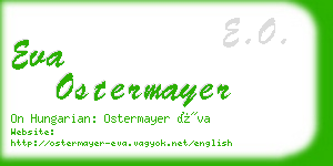 eva ostermayer business card